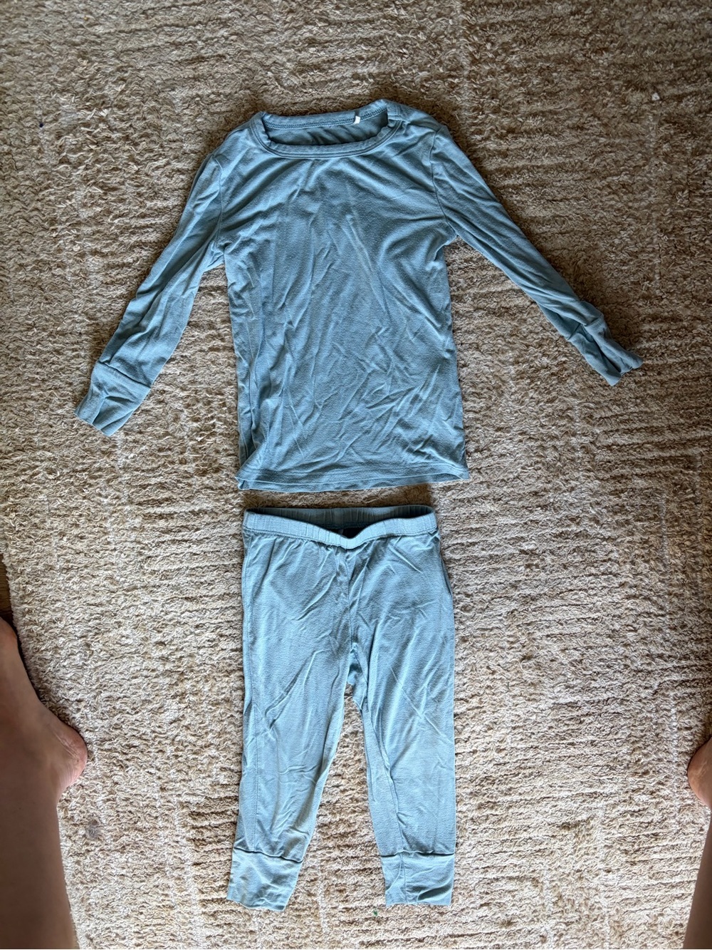 Posh Peanut Long Sleeve Blue Pajama Set - Soft Sleepwear